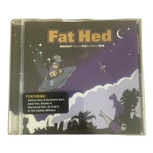 Fat Hed Night Train To Babble On Rap Hip Hop CD Dope Discs 2004 Y2K Near Mint